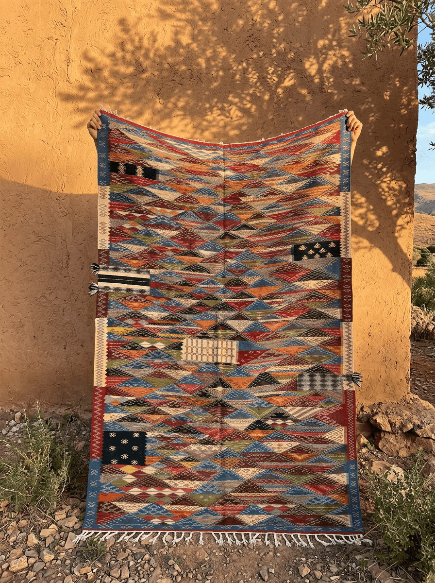 Handwoven Moroccan Statement Rug