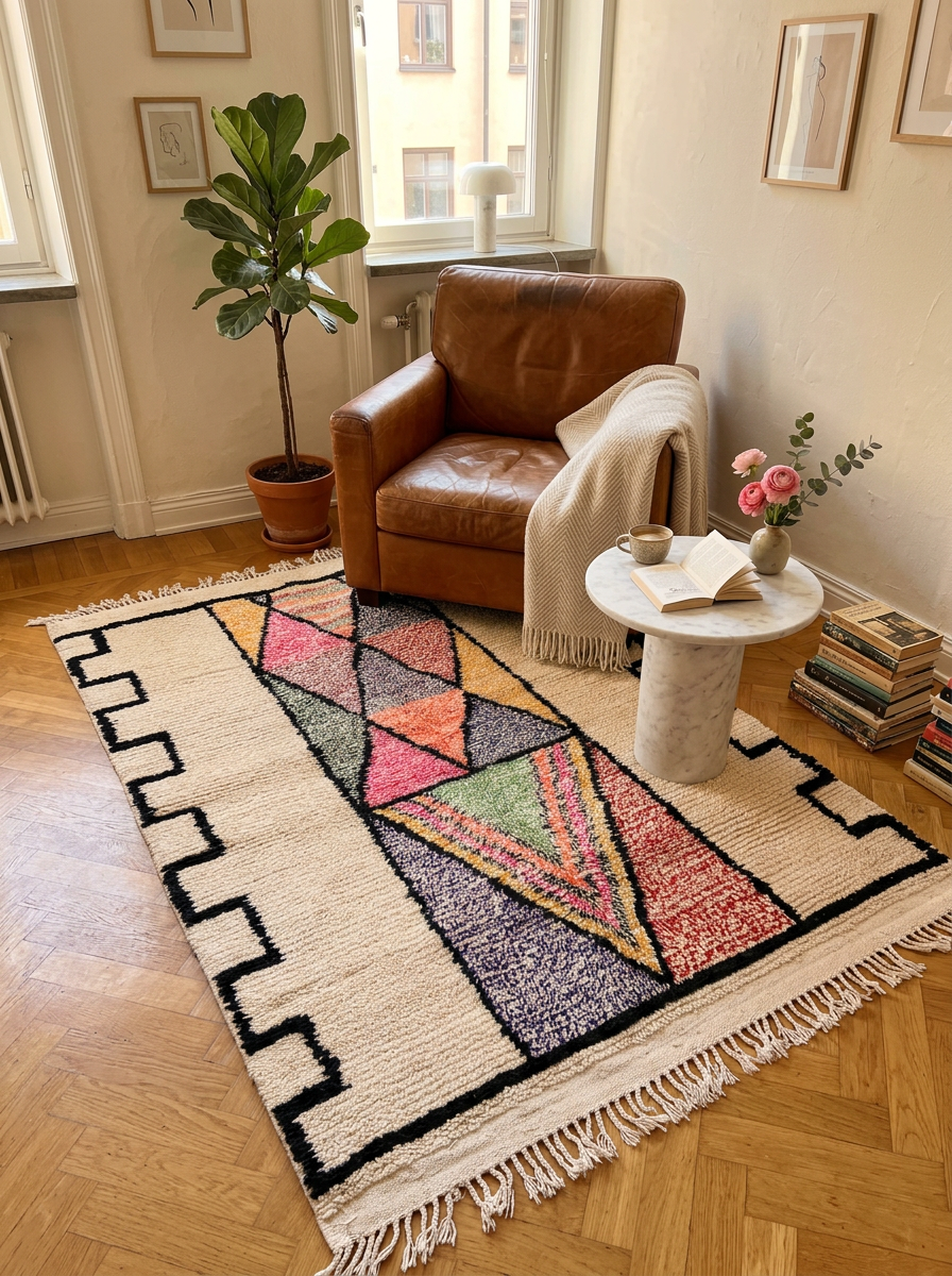 Handwoven Moroccan Area Rug