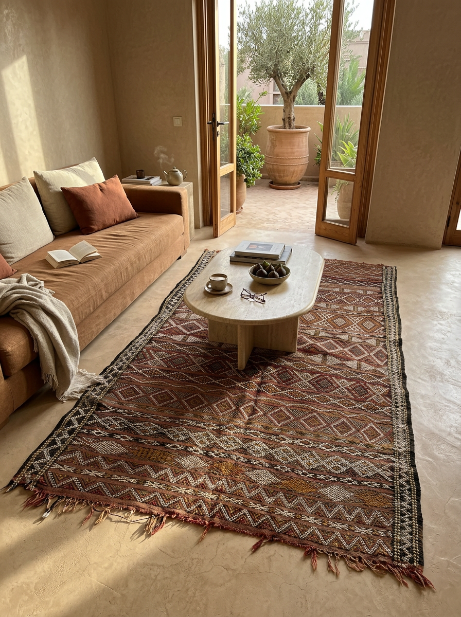 Handwoven Moroccan Area Rug