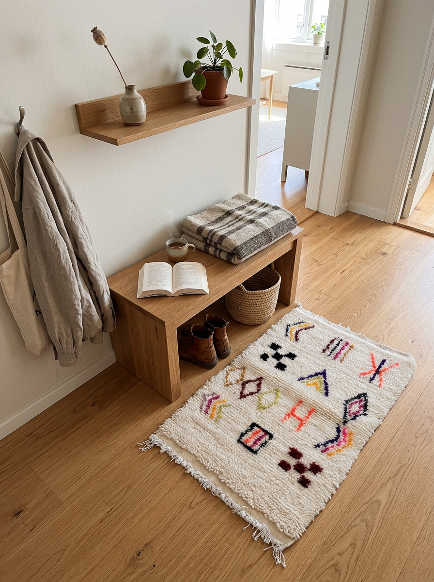 Handwoven Moroccan Accent Rug