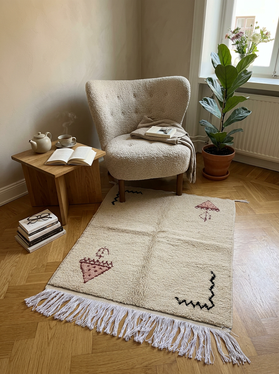 Handwoven Moroccan Accent Rug