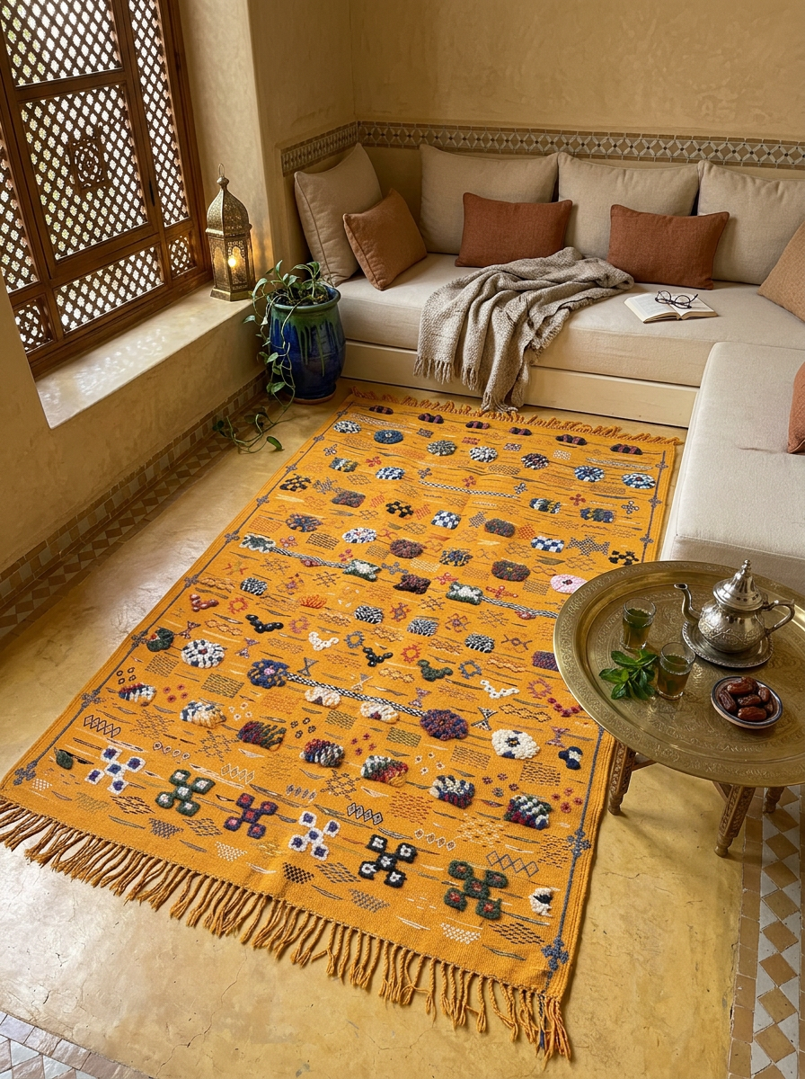 Handwoven Moroccan Area Rug
