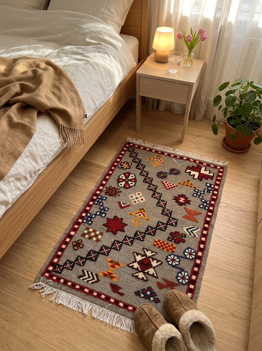 Handwoven Moroccan Accent Rug