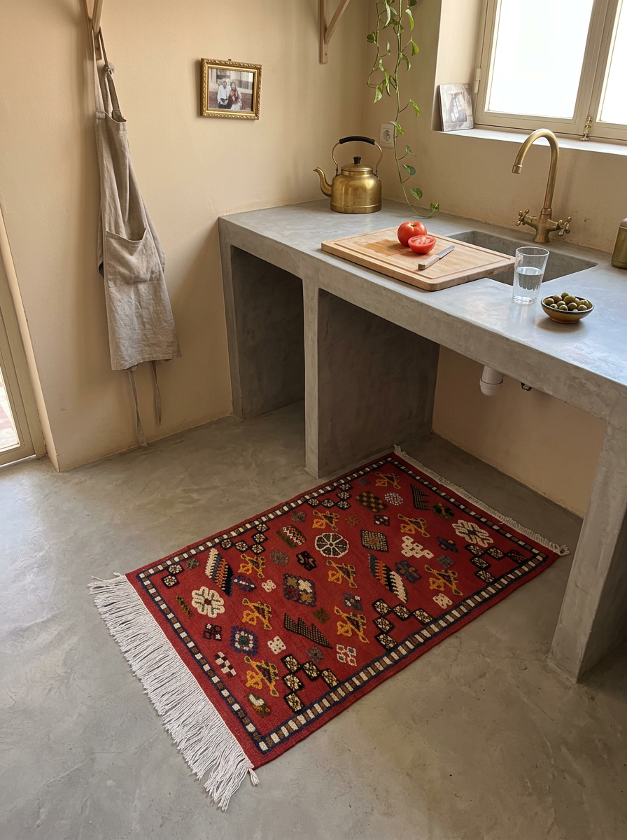 Handwoven Moroccan Accent Rug